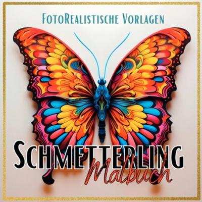 Malbuch Schmetterling "Fotorealistisch".