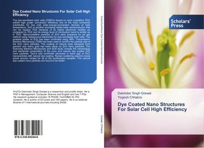 Dye Coated Nano Structures For Solar Cell High Efficiency