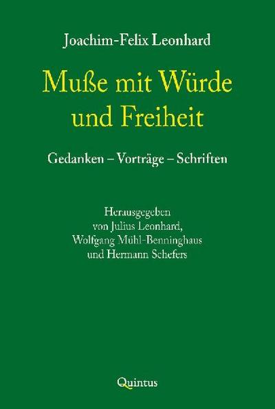 Muße mit Würde und Freiheit