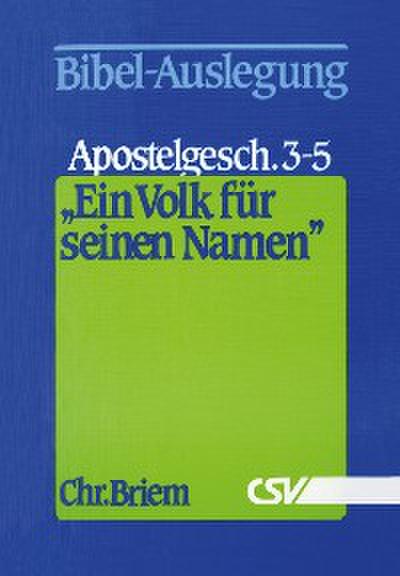 Ein Volk für seinen Namen