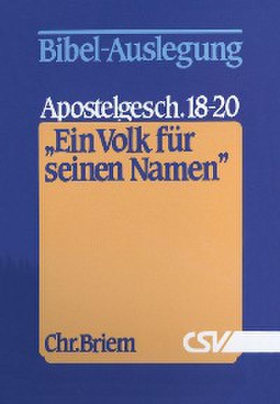 Ein Volk für seinen Namen