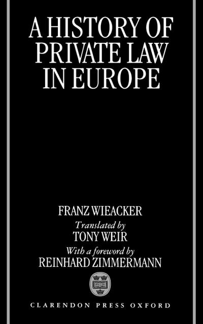 A History of Private Law in Europe
