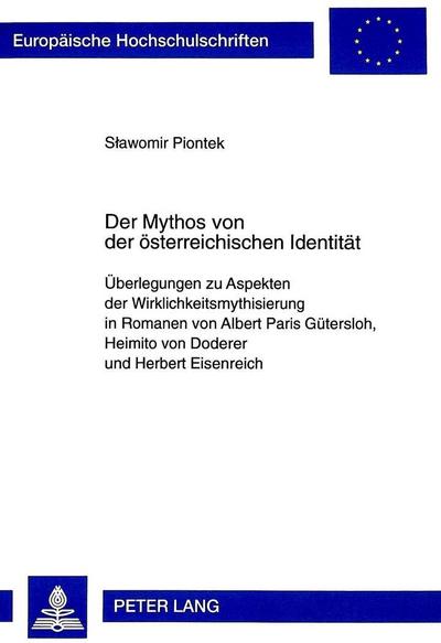 Piontek, S: Mythos von der österreichischen Identität