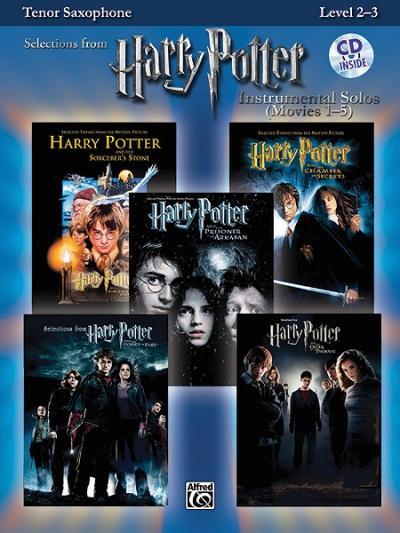 Harry Potter Movies 1-5, w. Audio-CD, for Tenor Saxophone