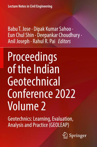 Proceedings of the Indian Geotechnical Conference 2022 Volume 2