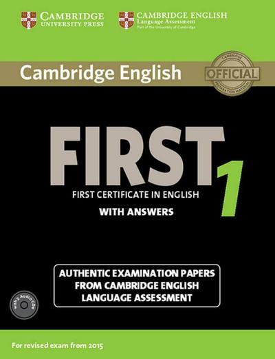 Cambridge English First 1 for updated exam. Student's Book with answers and downloadable audio 