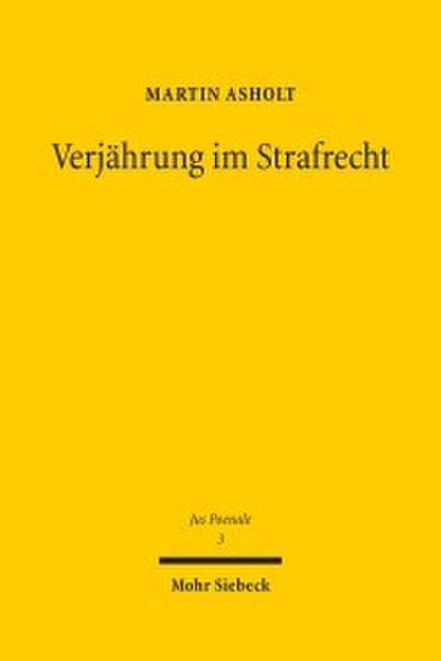 Verjährung im Strafrecht