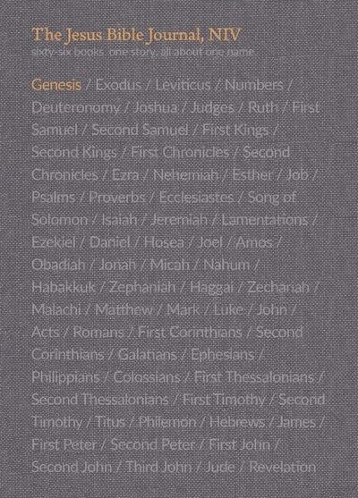 The Jesus Bible Journal, Genesis, Niv, Paperback, Comfort Print