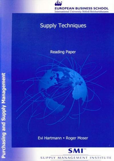 Supply Techniques.