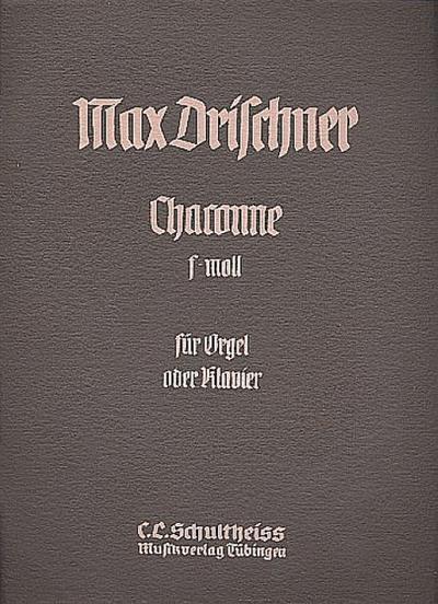 Chaconne f-Mollfür Orgel (Klavier)