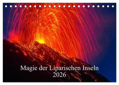Magie der Liparischen Inseln 2026 (Tischkalender 2026 DIN A5 quer), CALVENDO Monatskalender