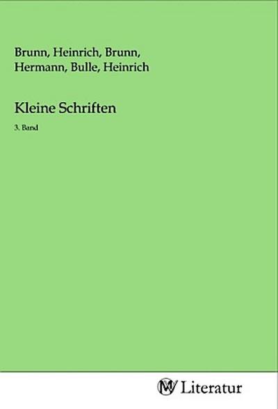 Kleine Schriften