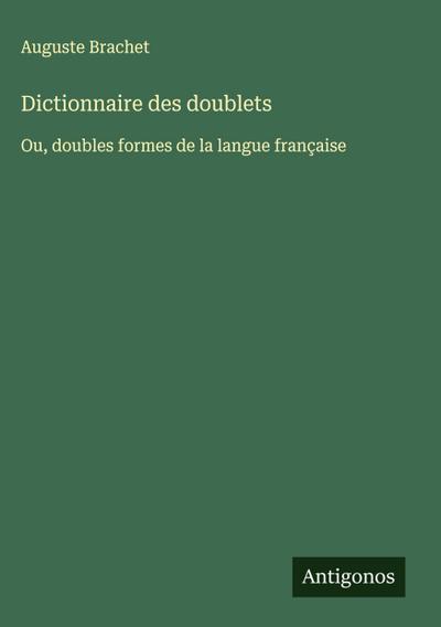 Dictionnaire des doublets