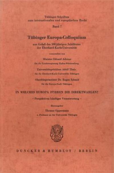 In welches Europa führen die Direktwahlen?