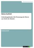 Scheidungskinder.Die Trennung der Eltern aus Sicht