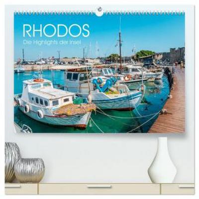 Rhodos - Die Highlights der Insel (hochwertiger Premium Wandkalender 2026 DIN A2 quer), Kunstdruck in Hochglanz