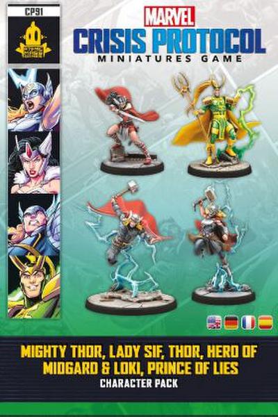 Marvel: Crisis Protocol - Mighty Thor, Lady Sif, Thor, Hero of Midgard & Loki, Prince of Lies (Erweiterung)