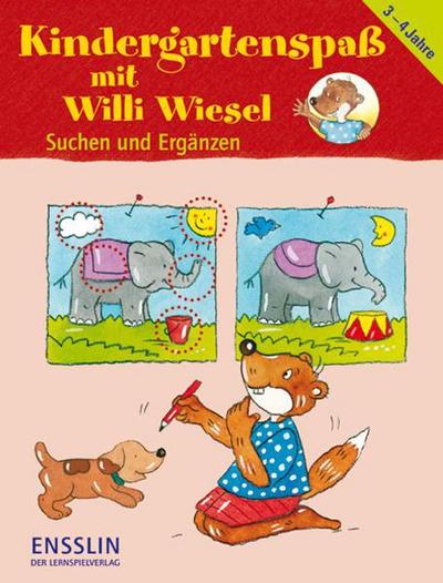 Kindergartenspaß mit Willi Wiesel Suchen und Ergänzen