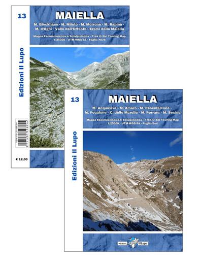 Carta Maiella. Mappa escursionistica e scialpinistica