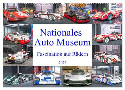 Nationales Auto Museum, Faszination auf Rädern (Wandkalender 2026 DIN A2 quer), CALVENDO Monatskalender