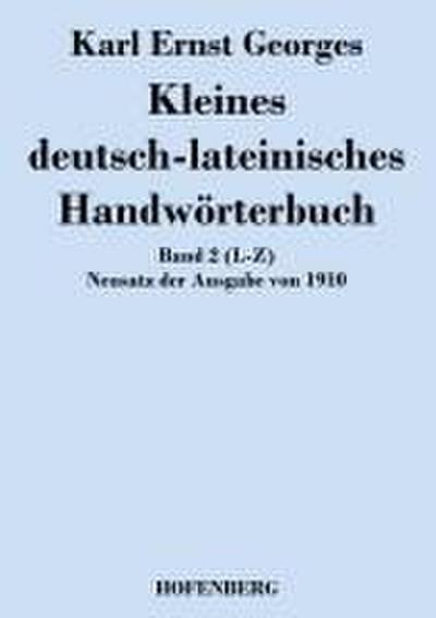 Kleines deutsch-lateinisches Handwörterbuch
