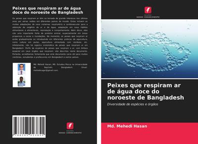 Peixes que respiram ar de água doce do noroeste de Bangladesh