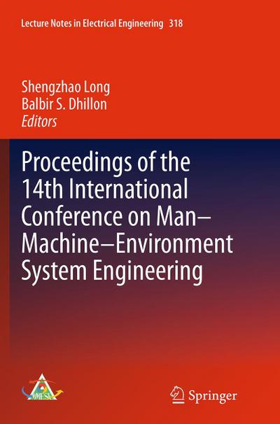 Proceedings of the 14th International Conference on Man-Machine-Environment System Engineering