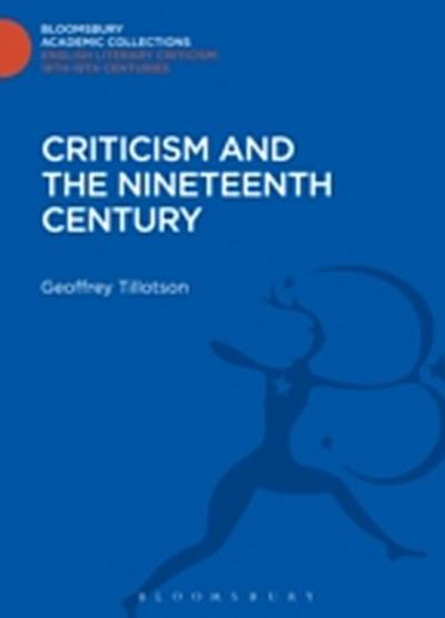 Criticism and the Nineteenth Century