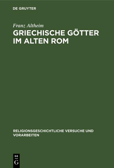Griechische Götter im alten Rom