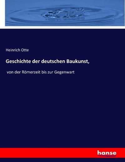 Geschichte der deutschen Baukunst,