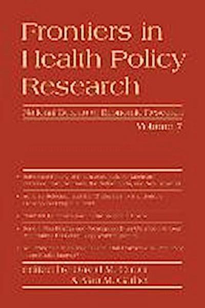 Frontiers in Health Policy Research, Volume 7