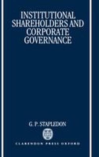 Institutional Shareholders and Corporate Governance