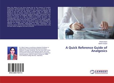 A Quick Reference Guide of Analgesics