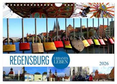 REGENSBURG - urbanes Leben (Wandkalender 2026 DIN A4 quer), CALVENDO Monatskalender