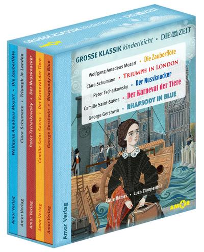 Große Klassik kinderleicht. DIE ZEIT-Edition. (5 CDs, Lesungen mit Musik)