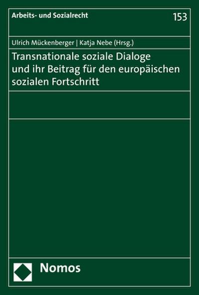 Transnationale soziale Dialoge und ihr Beitrag für den europäischen sozialen Fortschritt