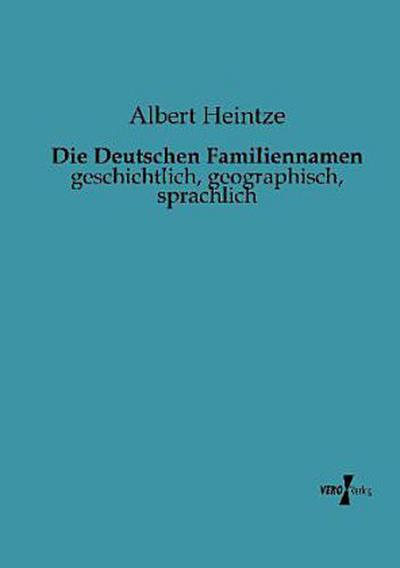 Die Deutschen Familiennamen