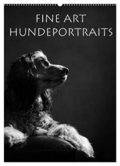 Fine Art Hundeportraits (Wandkalender 2026 DIN A2 hoch), CALVENDO Monatskalender