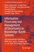 Information Processing and Management of Uncertainty in Knowledge-Based Systems