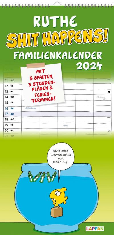 Shit happens! Familienkalender 2024
