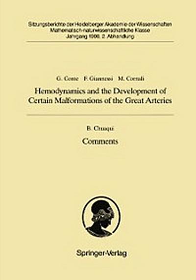 Hemodynamics and the Development of Certain Malformations of the Great Arteries. Comment