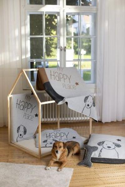 Fussenegger Haustierdecke gross "my happy place" dog