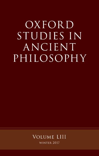 Oxford Studies in Ancient Philosophy, Volume 53