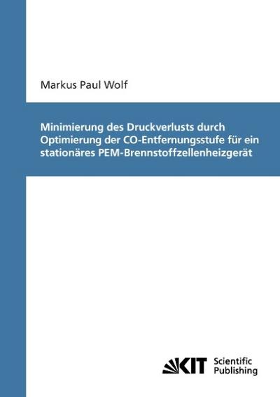 Minimierung des Druckverlusts durch Optimierung der CO-Entfernungsstufe für ein stationäres PEM-Brennstoffzellenheizgerät
