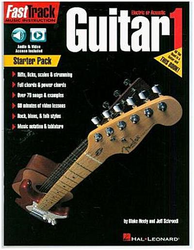 Fasttrack Guitar Method Starter Pack Book/Online Media