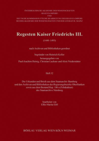 Regesten Kaiser Friedrichs III. (1440-1493)
