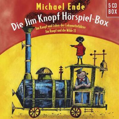 Die Jim Knopf und Lukas der Lokomotivführer Hörspiel-Box, 5 Audio-CDs