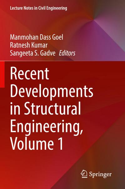 Recent Developments in Structural Engineering, Volume 1