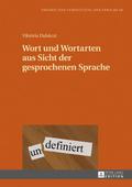 Wort und Wortarten aus Sicht der gesprochenen Spra