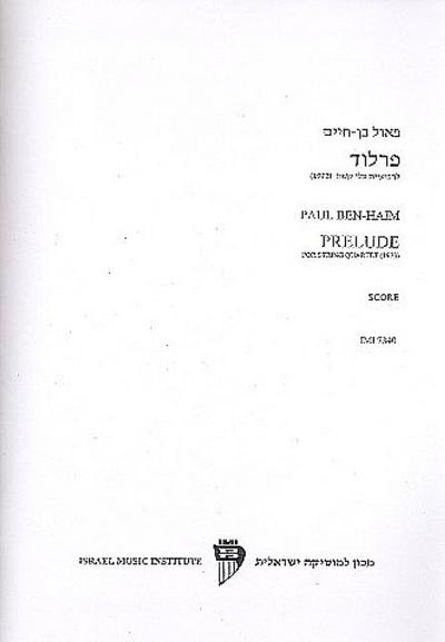 Preludefor string quartet